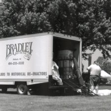 Arrival for re-enactment at Prairie du Chien.1996